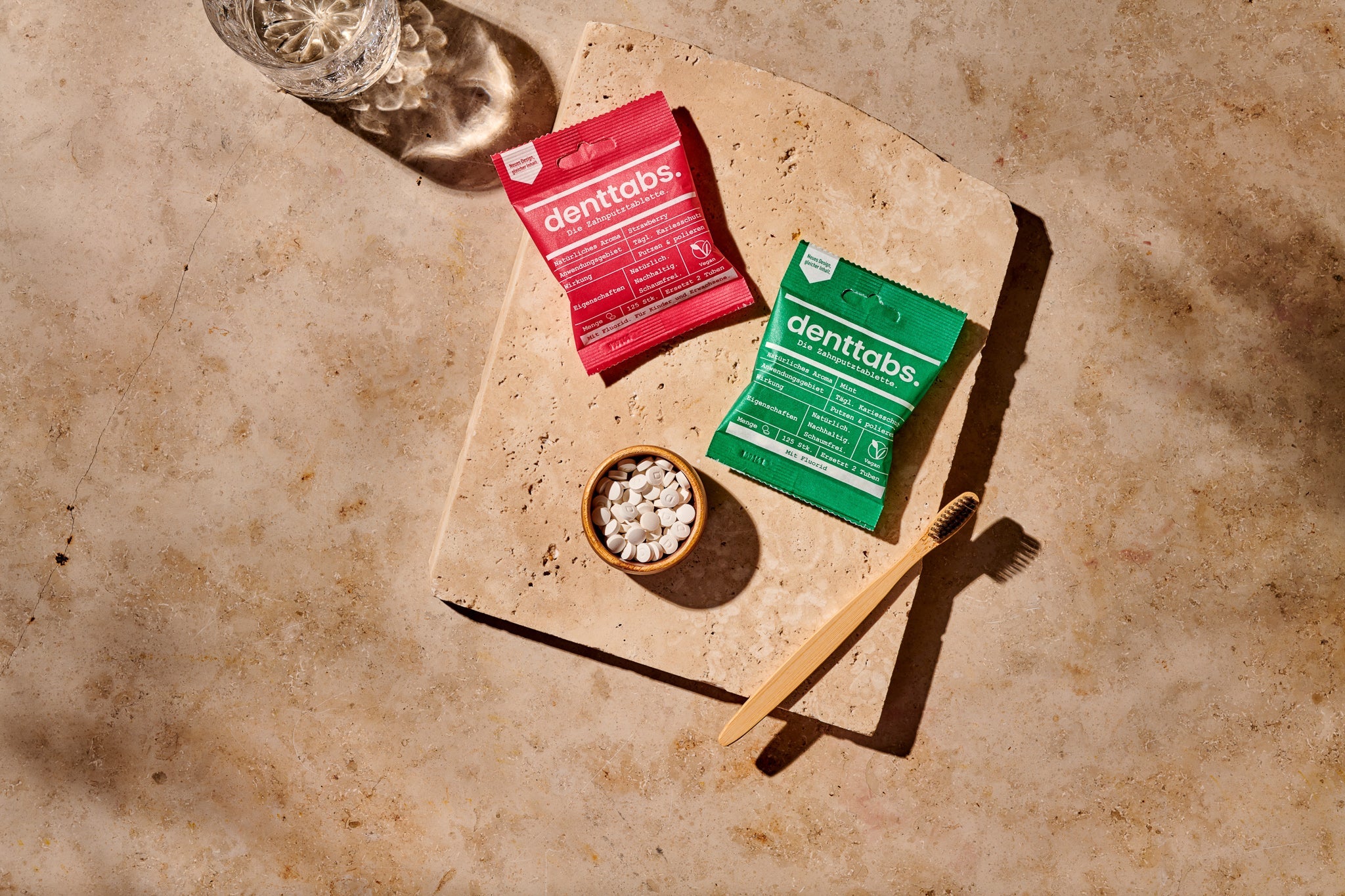 Denttabs Toothpaste Tablets - 2 Months - Fluoride Free - Mint