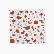 Organic & Ethical Baby Shower Gift Kit - Animals In Rust