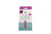 CaliWoods purple reuseable ice block moulds in box packaging 