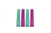 teal and purple CaliWoods ice block moulds white background