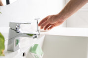 Low-Waste Shave Kit with Razor Stand - Long Handle Silver