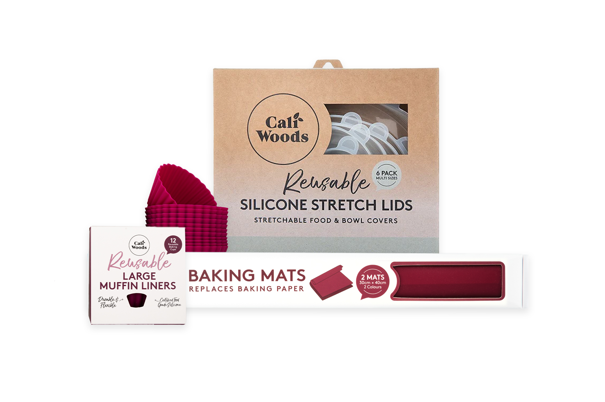 Food Prep Kitchen Kit - Large Muffin Liners - Very Berry
