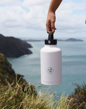 Dawny Adventure Club Insulated Drink Bottles - White - 950mL