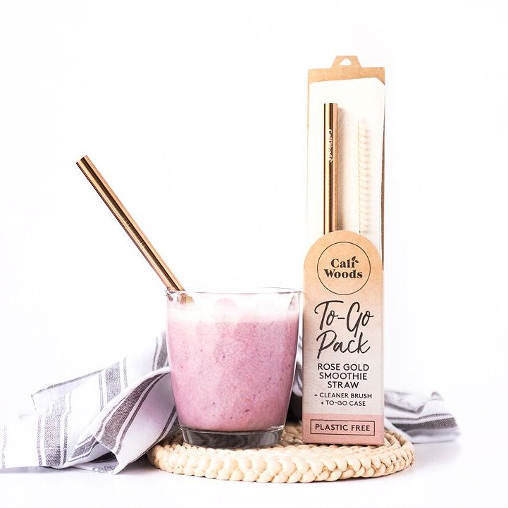 To-Go Straw Packs - Bubble Straw - Rose Gold