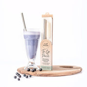 To-Go Straw Packs - Bubble Straw - Rose Gold